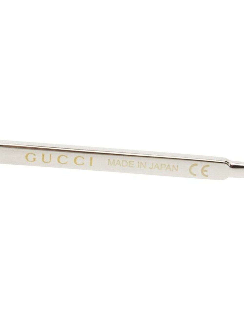 Gucci Sunglasses Gold Silver Plated Metal 1- Eyewear - Picture 5 of 7